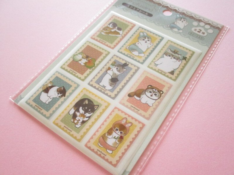 Photo1: Kawaii Cute Square Stickers Sheet Eikoh *Mofusand (133363 #02) (1)
