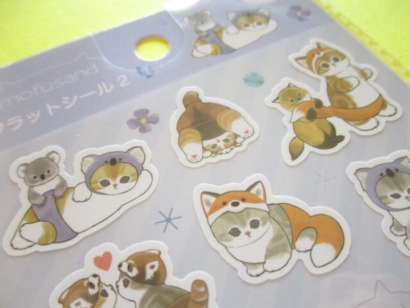 Photo3: Kawaii Cute Stickers Sheet Eikoh *Mofusand (133356-Blue)