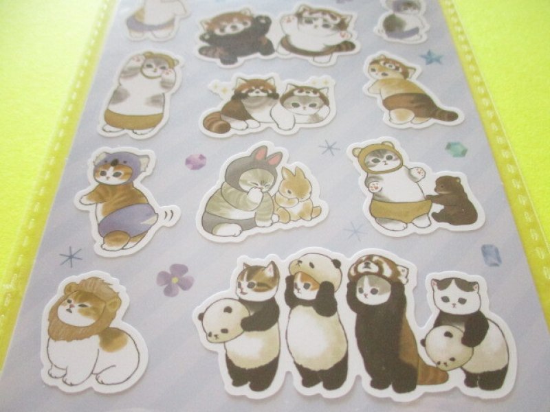 Photo2: Kawaii Cute Stickers Sheet Eikoh *Mofusand (133356-Blue)
