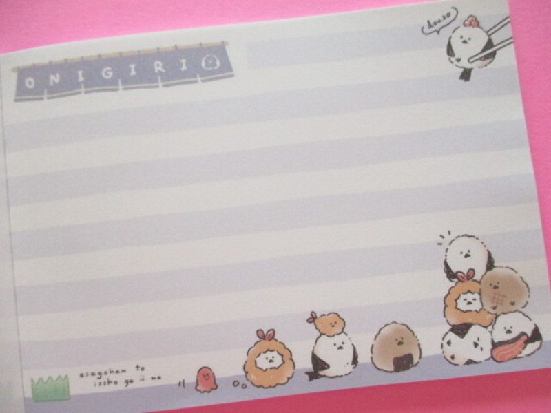 Photo2: Kawaii Cute V Large Memo Pad Q-LiA *おにぎりえなが (80123)