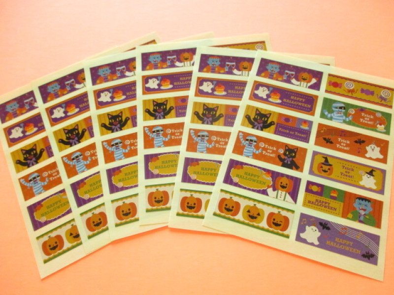Photo1: Kawaii Cute Film Stick Seals Set Kyowa *Halloween Time (62-E43)