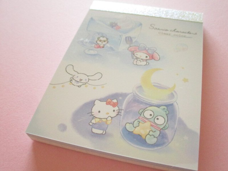 Photo1: Kawaii Cute Mini Memo Pad Sanrio Characters Sanrio *Clear Color (304664)  (1)