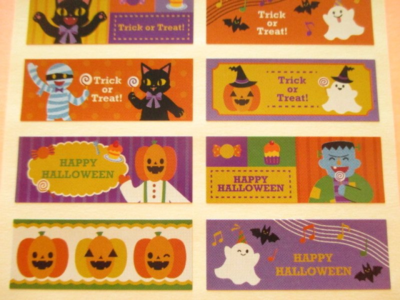Photo3: Kawaii Cute Film Stick Seals Set Kyowa *Halloween Time (62-E43)
