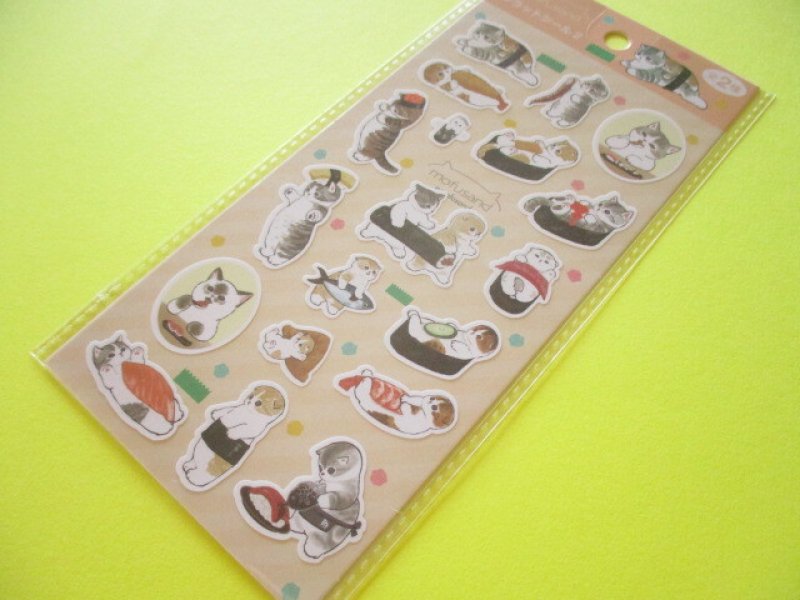 Photo1: Kawaii Cute Stickers Sheet Eikoh *Mofusand (133356-Yellow) (1)