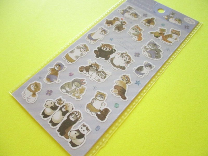 Photo1: Kawaii Cute Stickers Sheet Eikoh *Mofusand (133356-Blue) (1)