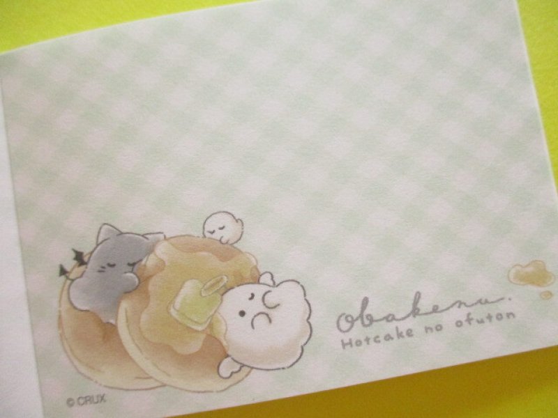 Photo2: Kawaii Cute Mini Memo Pad Obakenu Crux *Bread (124651)