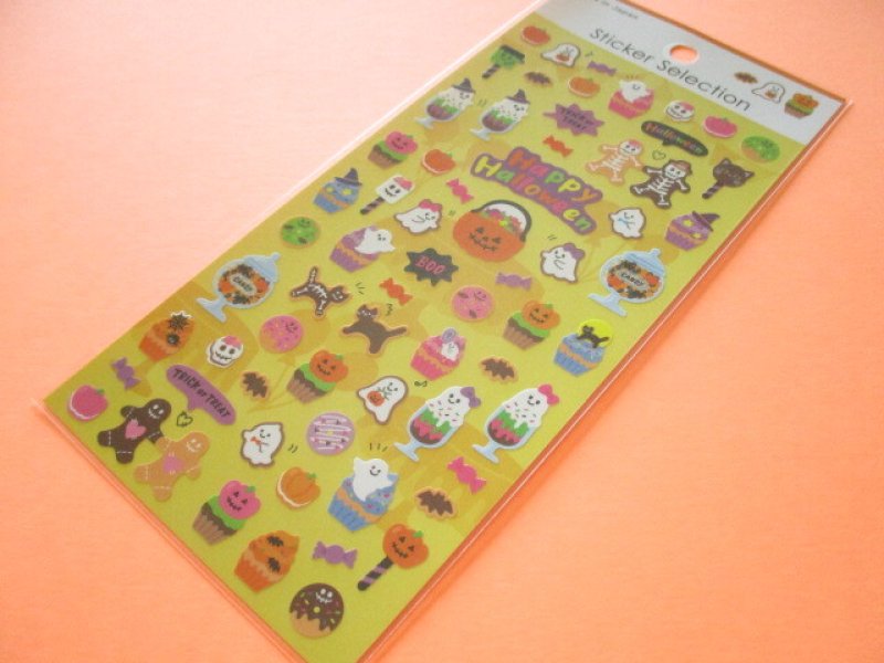 Photo1: Kawaii Cute Stickers Sheet Gaia *Happy Halloween (466733-2) (1)