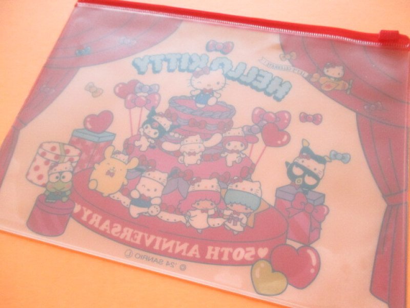 Photo3: Kawaii Cute Hello Kitty 50th Anniversary Fastener Case Sanrio *Hello Kitty (38851)