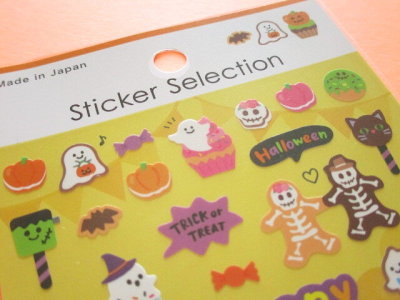Photo3: Kawaii Cute Stickers Sheet Gaia *Happy Halloween (466733-2)