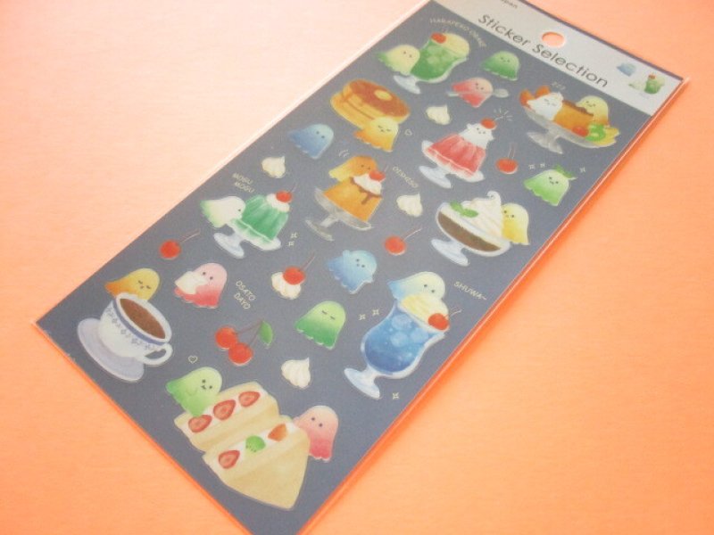 Photo1: Kawaii Cute Stickers Sheet Gaia *はらぺこおばけ (466738-Blue) (1)