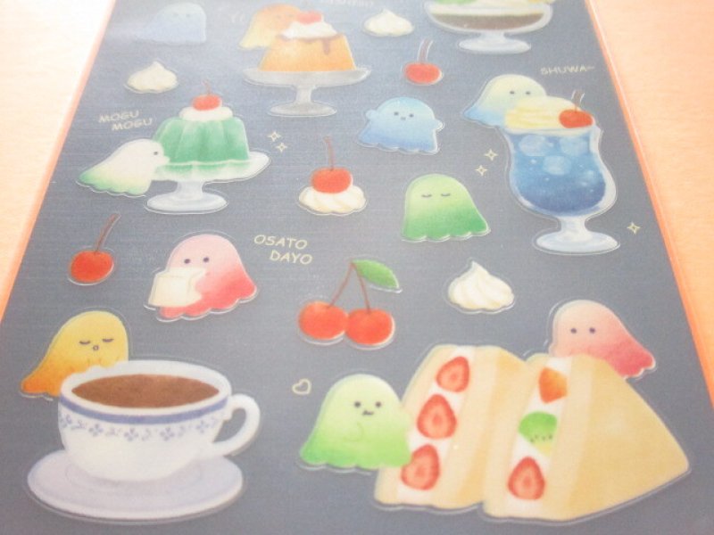 Photo2: Kawaii Cute Stickers Sheet Gaia *はらぺこおばけ (466738-Blue)