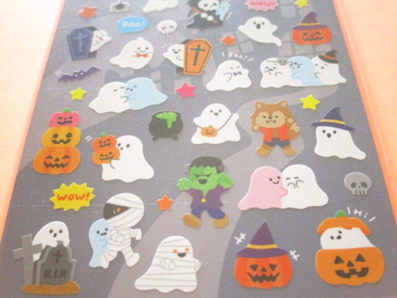 Photo2: Kawaii Cute Stickers Sheet Gaia *Happy Halloween (466733-1)