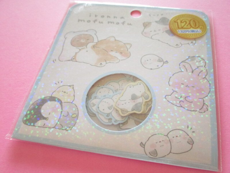 Photo1: Kawaii Cute Sticker Flakes Sack Kamio Japan *ironna mofu mofu (221882) (1)