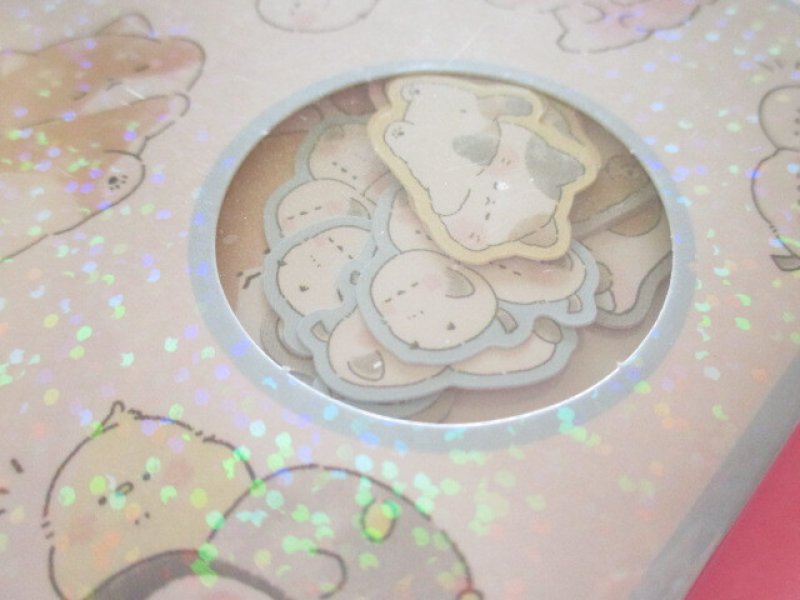 Photo1: Kawaii Cute Sticker Flakes Sack Kamio Japan *ironna mofu mofu (221882)