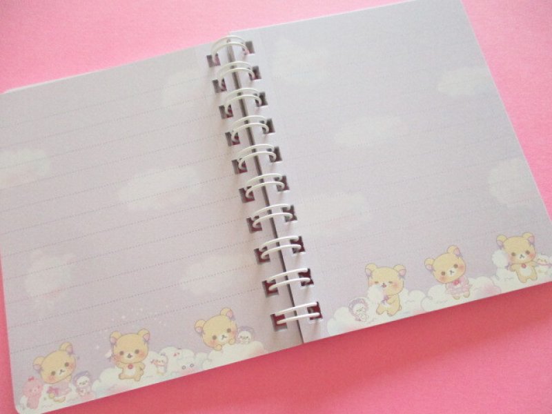 Photo1: Kawaii Cute Spiral Mini Memo Pad Korilakkuma San-x *お空のくるりんわたあめ (MH22601)