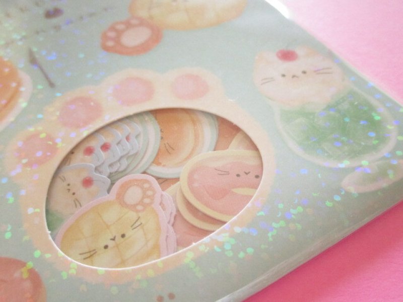 Photo1: Kawaii Cute Sticker Flakes Sack Kamio Japan *Neco Neco Mix (221879)