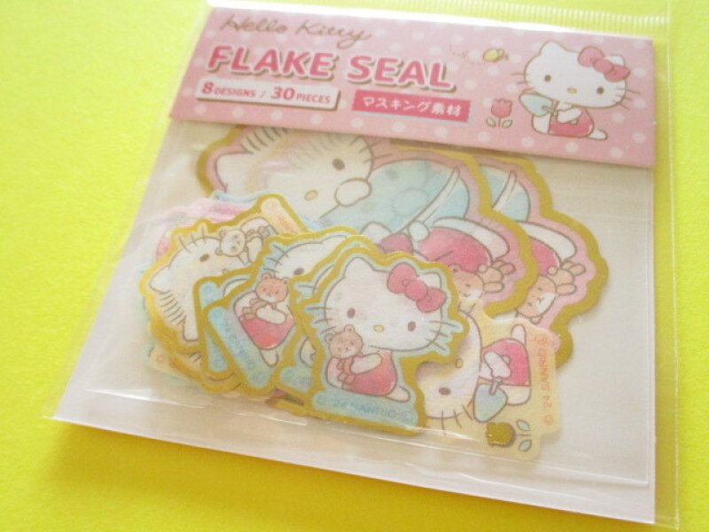 Photo1: Kawaii Cute Sticker Flakes Sack Sanrio *Hello Kitty (412074) (1)