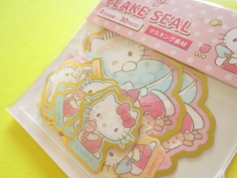 Photo1: Kawaii Cute Sticker Flakes Sack Sanrio *Hello Kitty (412074)