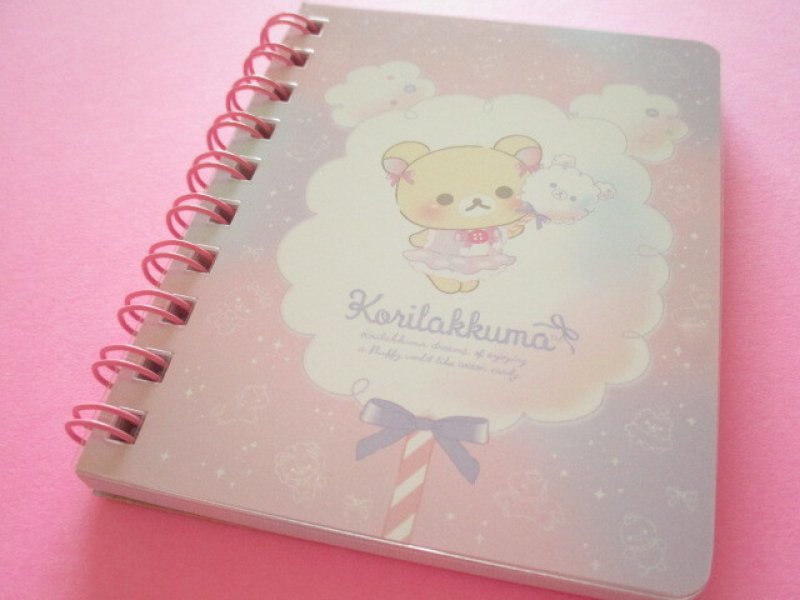 Photo1: Kawaii Cute Spiral Mini Memo Pad Korilakkuma San-x *お空のくるりんわたあめ (MH22602) (1)