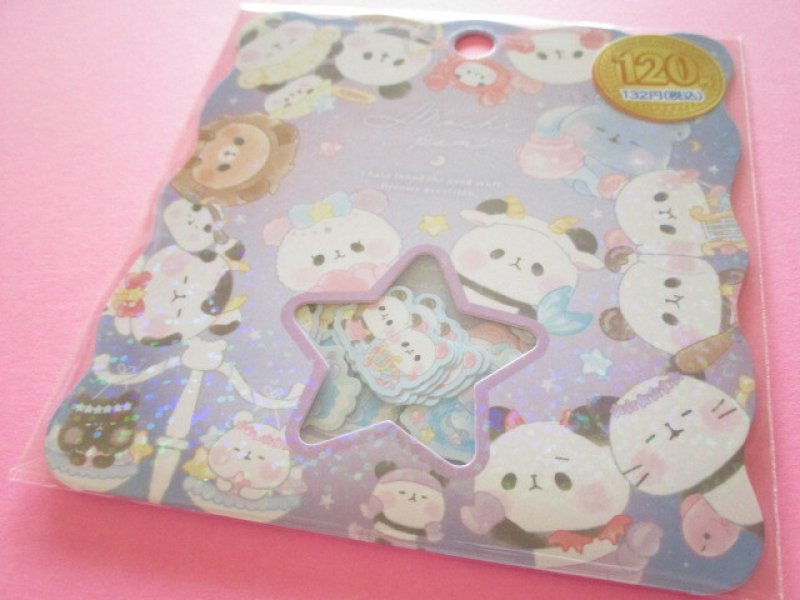 Photo1: Kawaii Cute Sticker Flakes Sack Kamio Japan *Mochi Mochi Panda /Constellation (221881) (1)