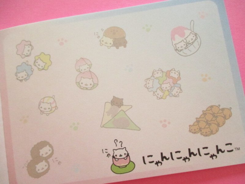 Photo3: Kawaii Cute Large Memo Pad Set San-x *にゃんにゃんにゃんこ (MH23604)