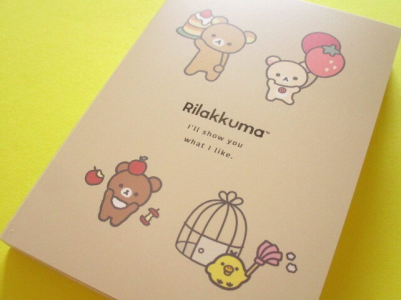 Photo1: Kawaii Cute Large Memo Pad Basic Rilakkuma San-x *Favorite Things (MH22201) (1)