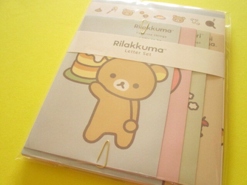 Photo1: Kawaii Cute Regular Letter Set Basic Rilakkuma San-x *Favorite Things (LH81701) (1)