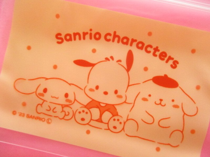 Photo2: 12pcs Kawaii Cute Sanrio Characters B8 size Small Zipper Bags Set *Orange (38382)