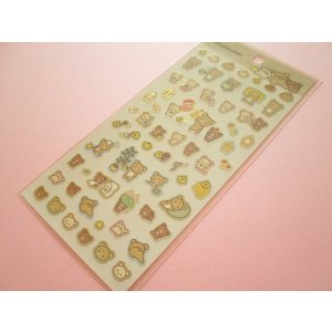 Photo: Kawaii Cute Stickers Sheet Basic Rilakkuma San-x *Favorite Things (SE62501)
