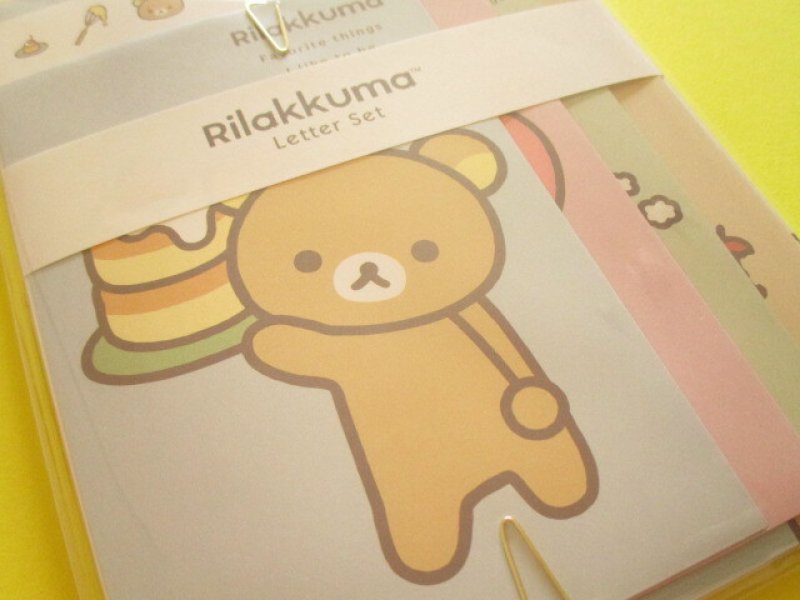 Photo2: Kawaii Cute Regular Letter Set Basic Rilakkuma San-x *Favorite Things (LH81701)