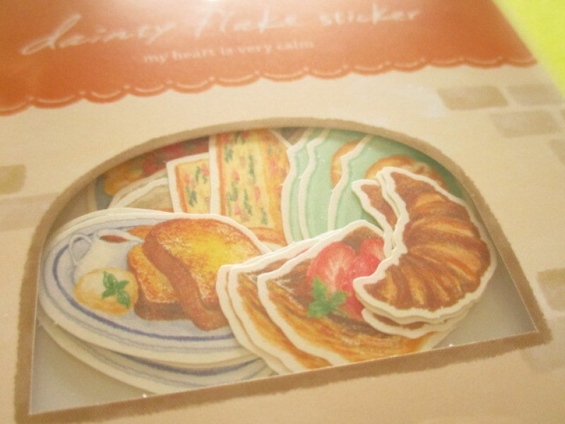Photo1: Kawaii Cute Dainty Sticker Flakes Sack Gaia *Bread (467964)