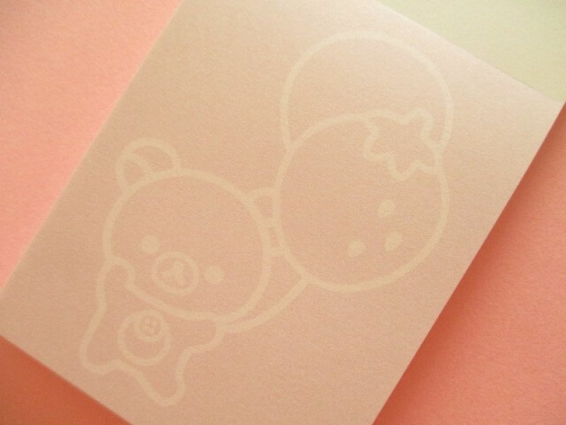 Photo1: Kawaii Cute Mini Memo Pad Basic Rilakkuma San-x *Favorite Things (MH22301-2)
