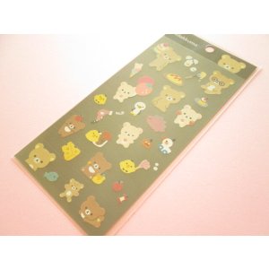 Photo: Kawaii Cute Stickers Sheet Basic Rilakkuma San-x *Favorite Things (SE62502)