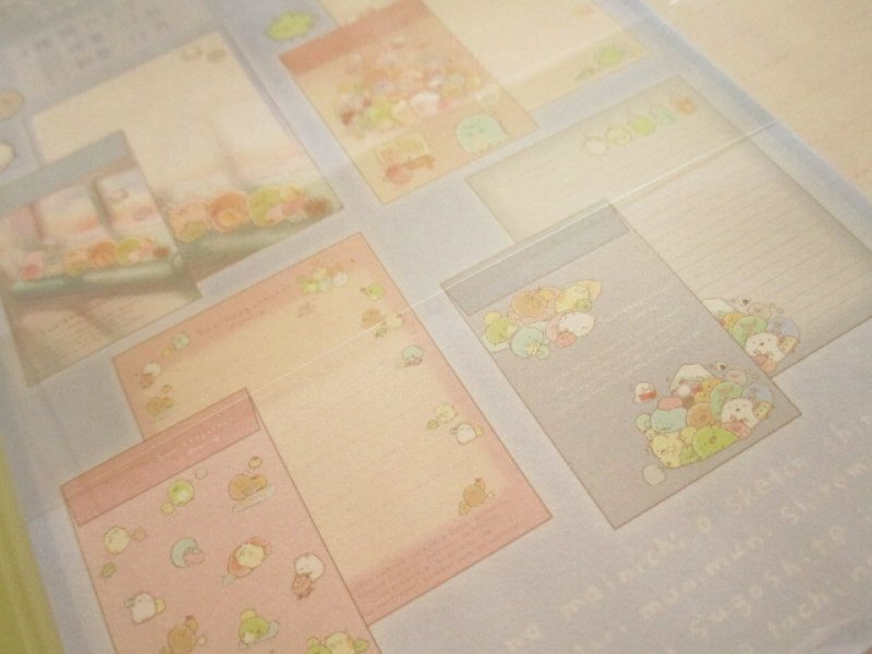 Photo3: Kawaii Cute Regular Letter Set Sumikkogurashi San-x *Sumikkogurashi Drawing (LH81901)
