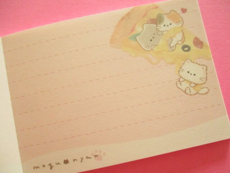 Photo2: Kawaii Cute Mini Memo Pad Mogu♡nyan Kamio Japan *Pizza (222043)