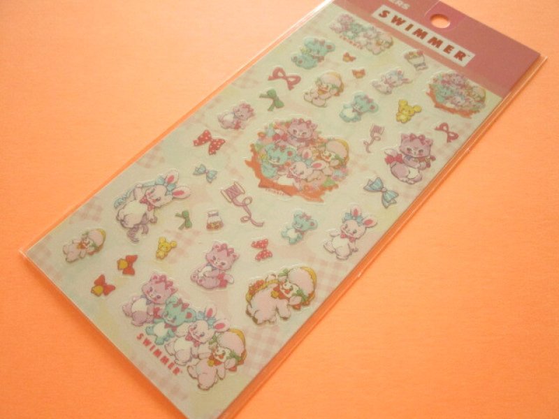 Photo1: Kawaii Cute Point Stickers Sheet  *SWIMMER (SE-SW10271) (1)
