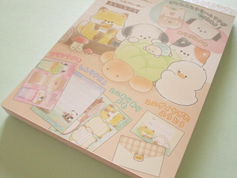 Photo1: Kawaii Cute Asoberu Large Memo Pad Potetto Club Crux *Mix (125931) (1)