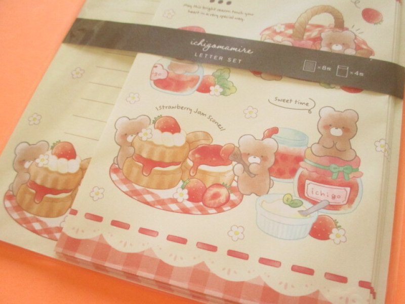 Photo2: Kawaii Cute Letter Set Kyowa *ichigomamire (42-195 Bear)