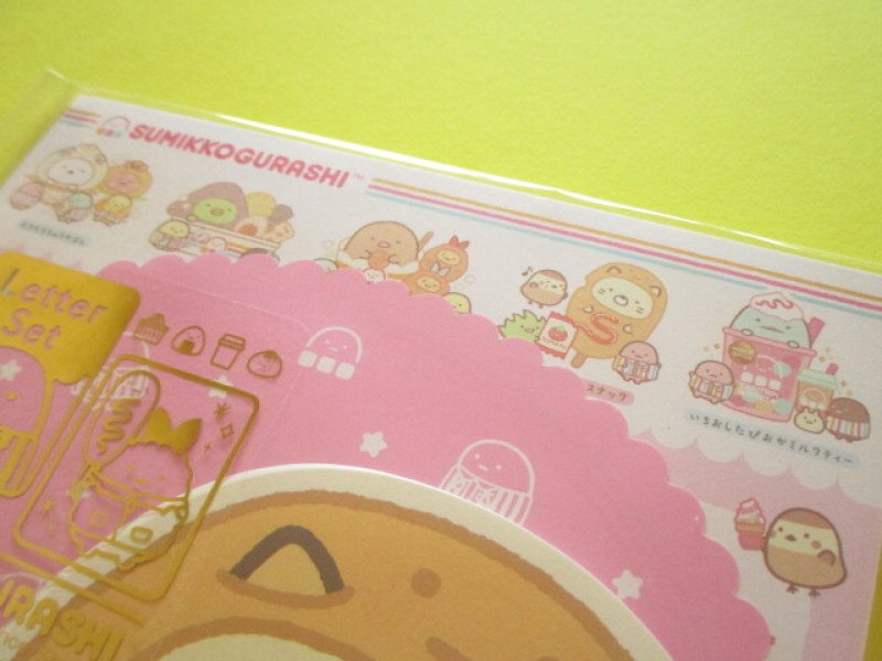 Photo1: Kawaii Cute Regular Letter Set San-x Sumikkogurashi *Happy Tapioca Convenience Store (LH82101)