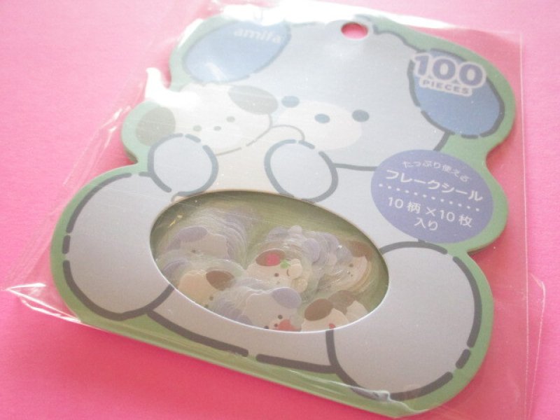 Photo1: Kawaii Cute Sticker Flakes Sack Daily Animal  Amifa *Dog (141160-1) (1)