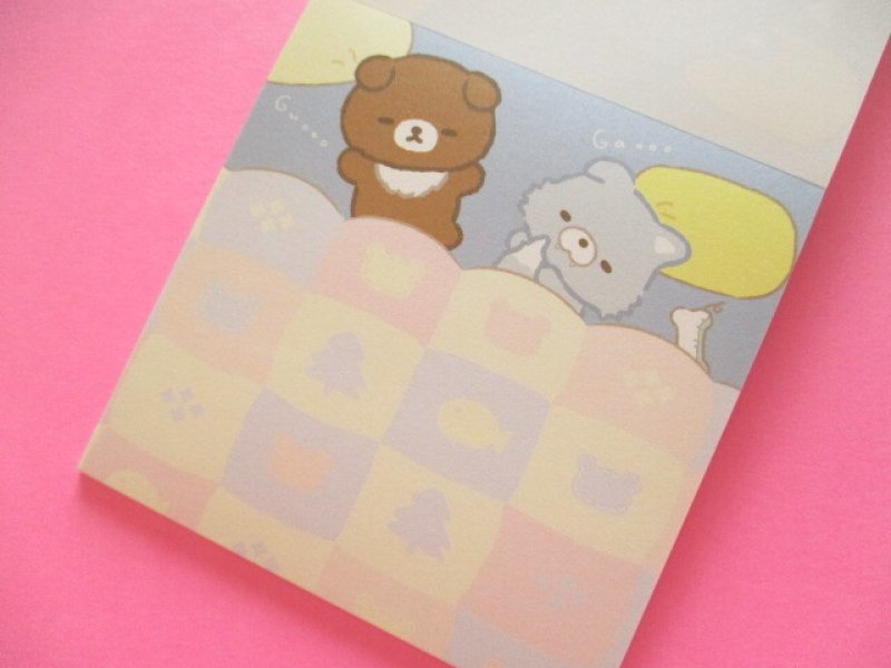 Photo3: Kawaii Cute Square Memo Pad Rilakkuma San-x *Aokogu no otomari (MH23701)