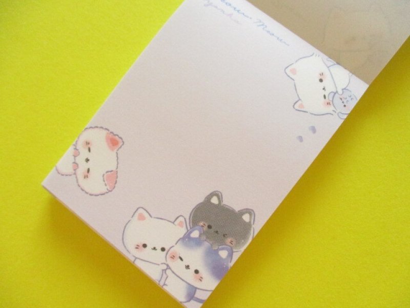 Photo1: Kawaii Cute Mini Memo Pad Crux *Meow Meow Nyanko (125994)