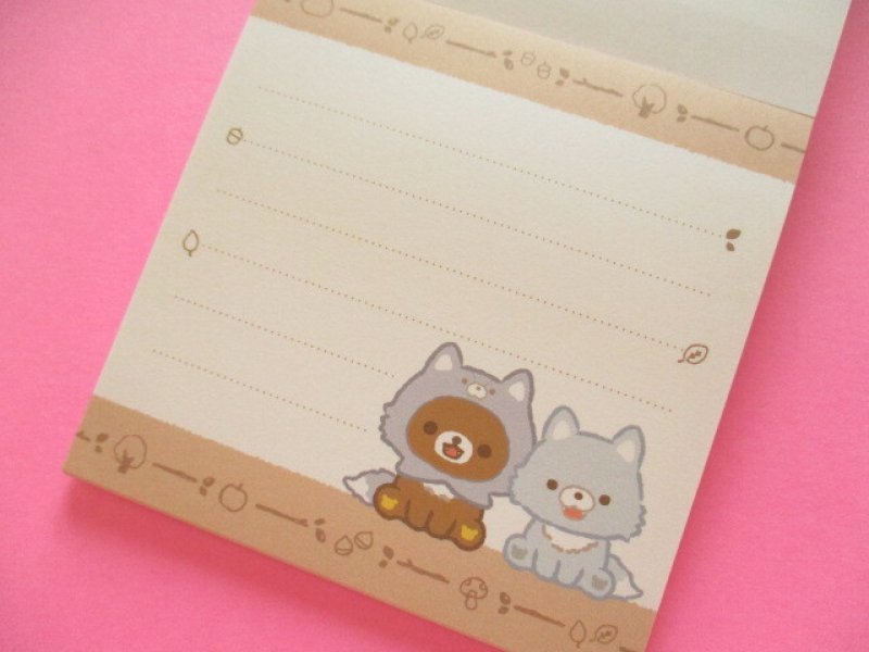 Photo3: Kawaii Cute Square Memo Pad Rilakkuma San-x *Aokogu no otomari (MH23702)