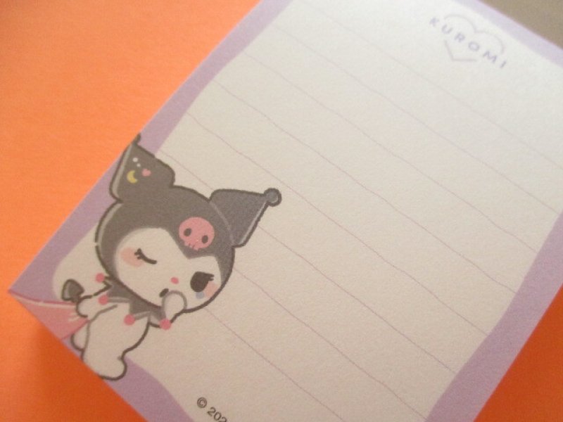 Photo1: Kawaii Cute むにゃっと Item Collection Mini Memo Pad Sanrio *Kuromi (126550)