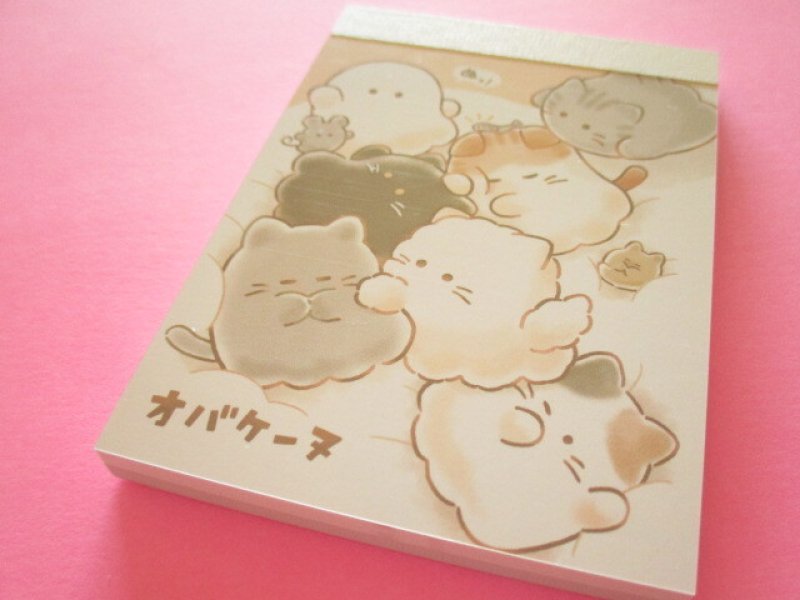 Photo1: Kawaii Cute Mini Memo Pad Obakenu Crux *ふかふか (125692） (1)