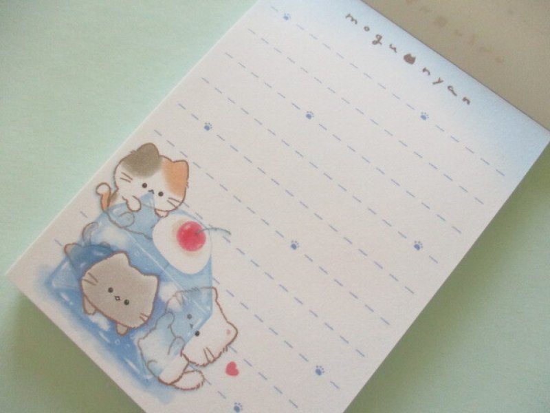 Photo1: Kawaii Cute Mini Memo Pad Mogu♡nyan Kamio Japan *空ゼリー (223513)
