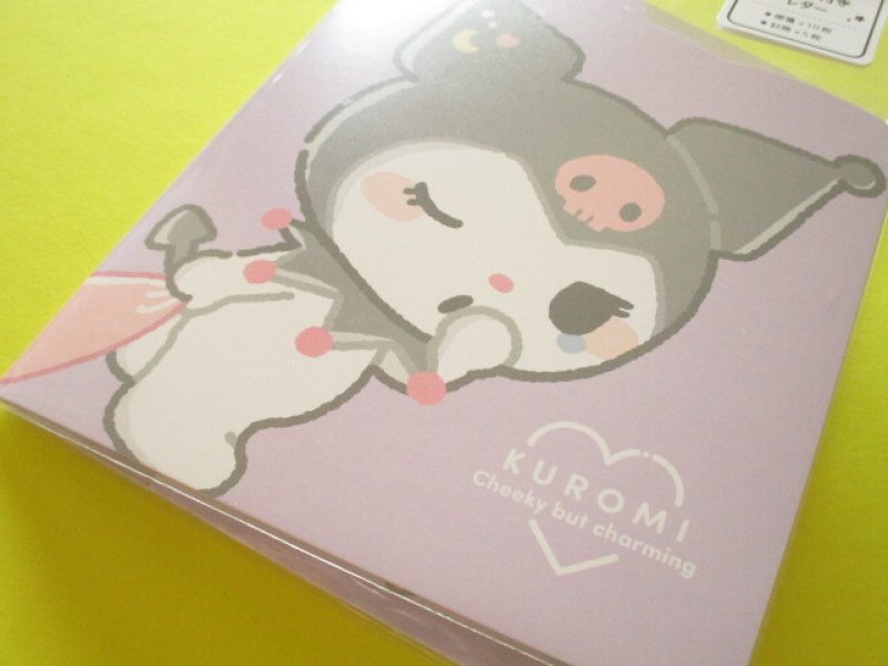 Photo1: Kawaii Cute むにゃっと Item Collection Letter Set Sanrio*Kuromi (126580) (1)