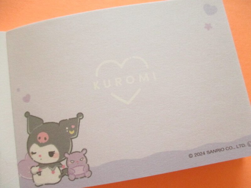 Photo2: Kawaii Cute むにゃっと Item Collection Mini Memo Pad Sanrio *Kuromi (126550)