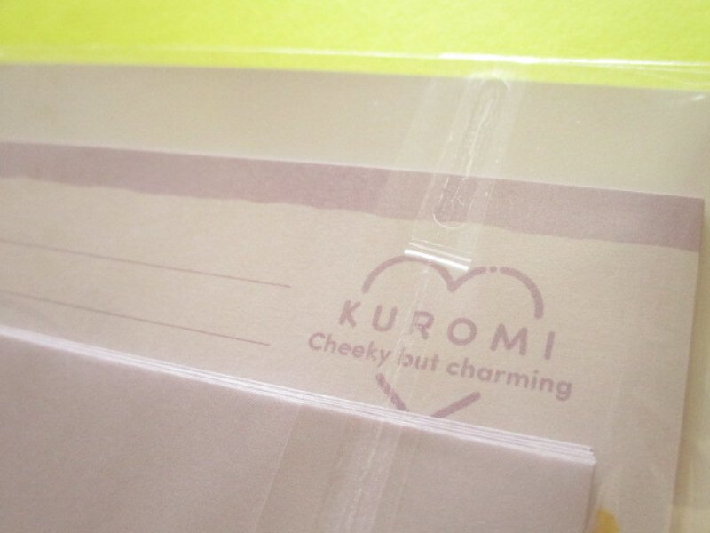 Photo1: Kawaii Cute むにゃっと Item Collection Letter Set Sanrio*Kuromi (126580)