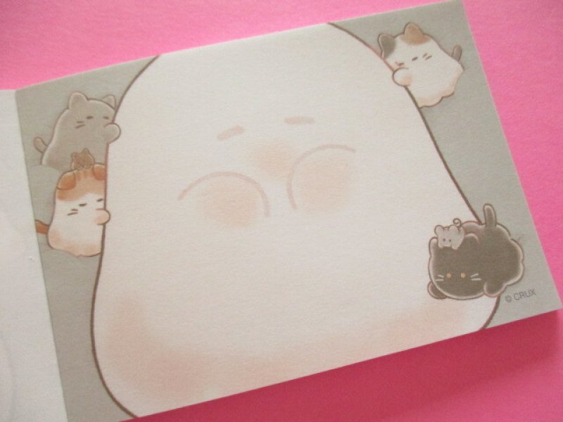 Photo2: Kawaii Cute Mini Memo Pad Obakenu Crux *ふかふか (125692）